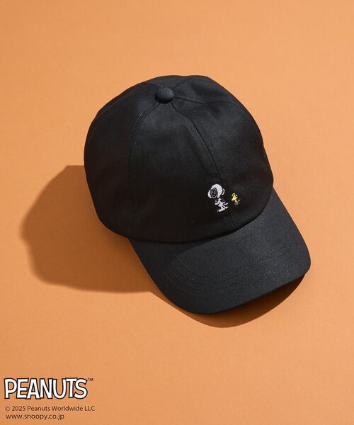 PEANUTS キャップ 帽子 スヌーピーミニ刺繍キャップ レディース