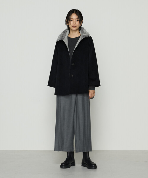 りんK.T KIYOKO TAKASE アンゴラウール ショートコート K.T KIYOKO TAKASE（K.T キヨコ タカセ） コート アウター アンゴラ