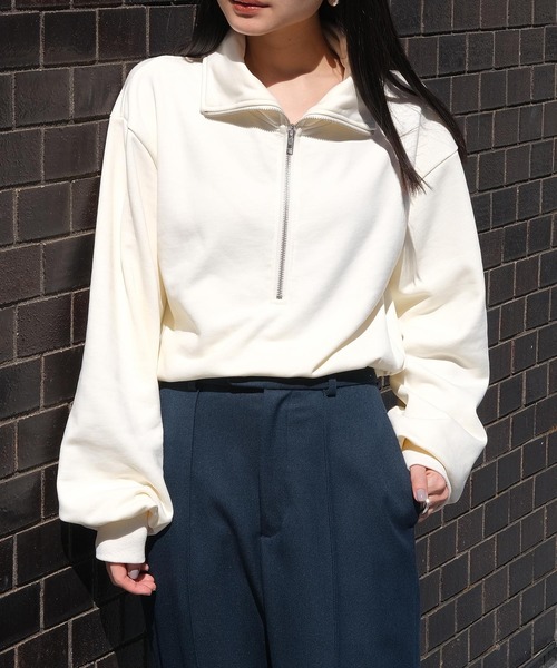 AKTE（アクテ） スウェットカットソー FREE オフホワイト レディース