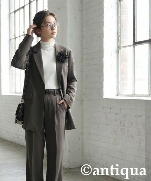 antiqua（アンティカ） ブローチ 2WAY コサージュ レディース