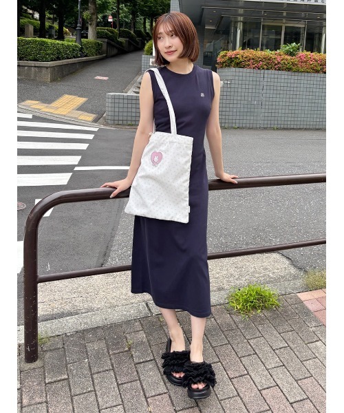 SNIDEL（スナイデル） ノースリーブワンピース FREE ネイビー