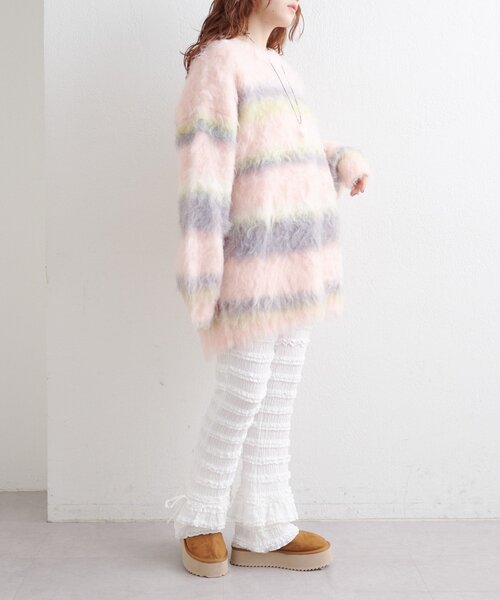 w closet パンツ フリルリボンロングパンツ レディース : ZOZOTOWN