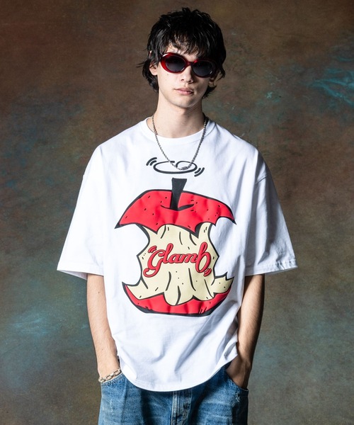 [glamb] короткий рукав футболка M черный мужской 