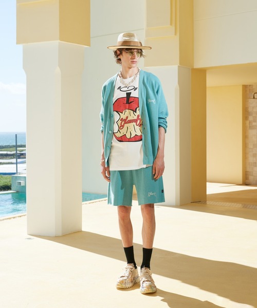 [glamb] короткий рукав футболка M черный мужской 