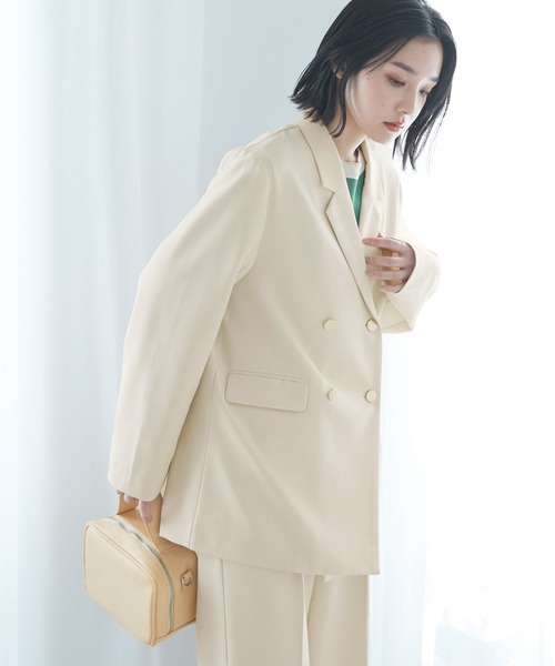 「Chaco closet」 テーラードジャケット FREE ネイビー レディース_画像3