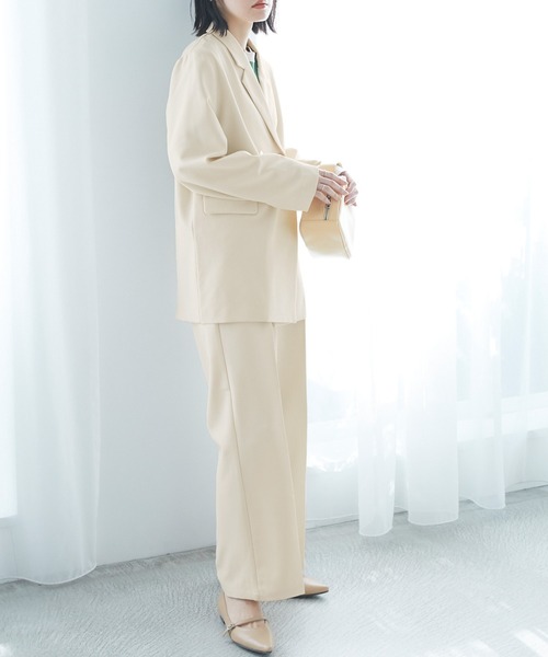 「Chaco closet」 テーラードジャケット FREE ネイビー レディース_画像5