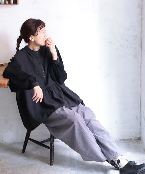 soulberry（ソウルベリー） ブラウス シャツ ぽこぽこ袖のブラウス