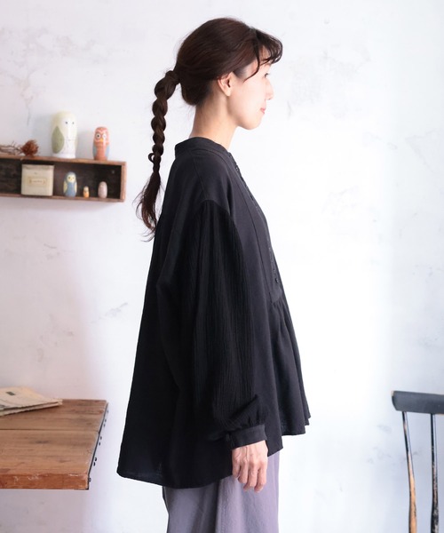 soulberry（ソウルベリー） ブラウス シャツ ぽこぽこ袖のブラウス