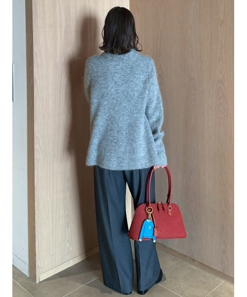 Mila Owen（ミラオーウェン） ポロシャツ ポロ 4WAYモヘヤラメペプラム