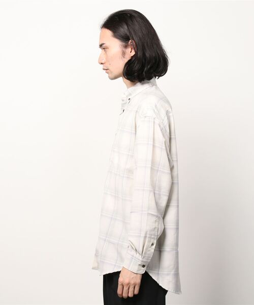 「BRACTMENT」 長袖シャツ 38 ライトグレー メンズ_画像2