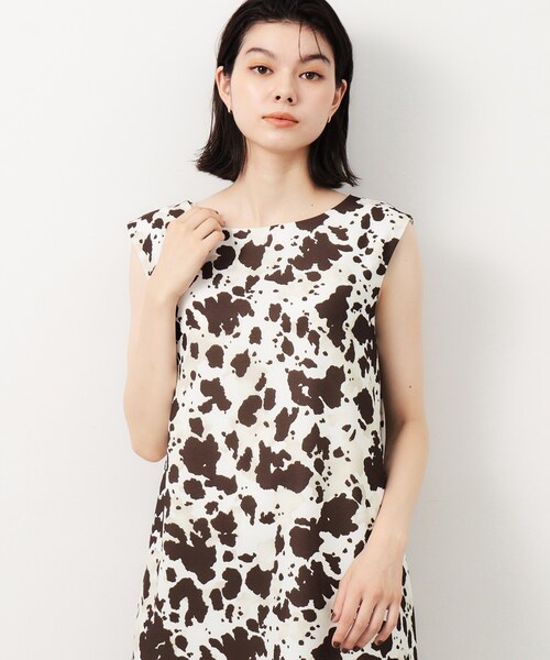 「OPAQUE.CLIP」 ノースリーブワンピース 38 ブラウン系その他2 レディース_画像6