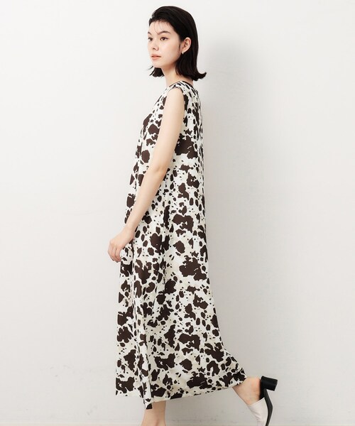 「OPAQUE.CLIP」 ノースリーブワンピース 38 ブラウン系その他2 レディース_画像7