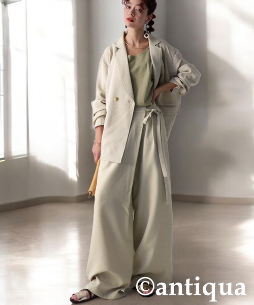 antiqua（アンティカ） セットアップ LARGE ベージュ レディース
