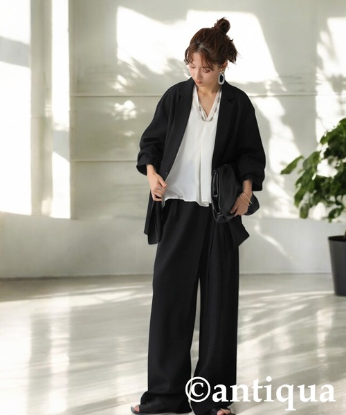 antiqua（アンティカ） セットアップ LARGE ベージュ レディース