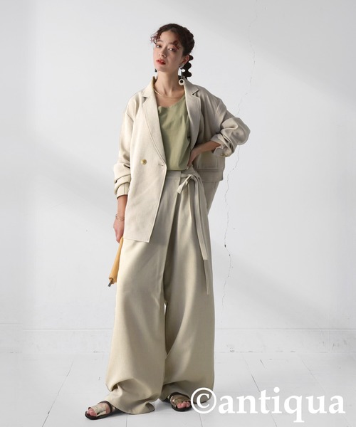 antiqua（アンティカ） セットアップ LARGE ベージュ レディース