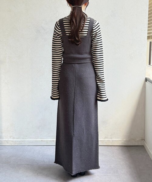 Thevon（ゼヴォン） ワンピース ラメニットビスチェ×スカートSETUP