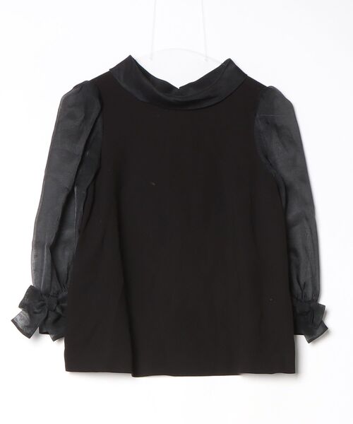 M'S GRACY（エムズグレイシー） フリル長袖カットソー 36 ブラック