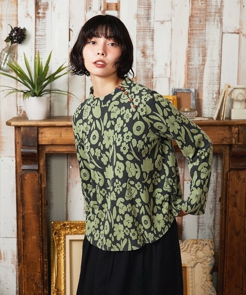 Jocomomola（ホコモモラ） tシャツ Paseo de las flores フラワージャ