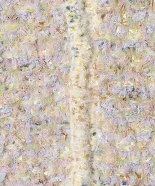 6 カーディガン 「6(ROKU)」ミックス ニット カーディガン レディース