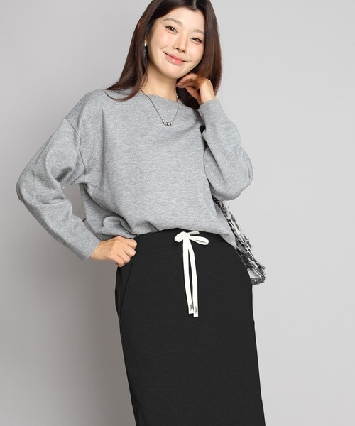 スカート 「選べる丈感」ミンク風裏起毛ダンボールニットスカート