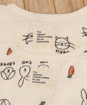 スリーパー ねこ・うさぎガーゼスリーパーの詳細画像2