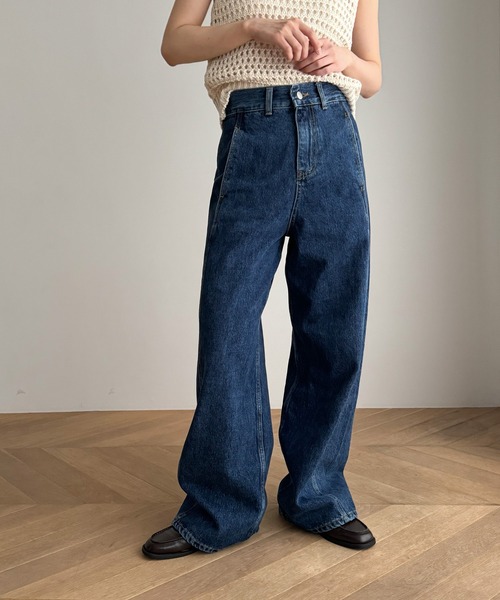 CANAL JEAN El marデニムパンツ CANAL JEAN（キャナルジーン） 「El mar」デニムパンツ MEDIUM ダーク