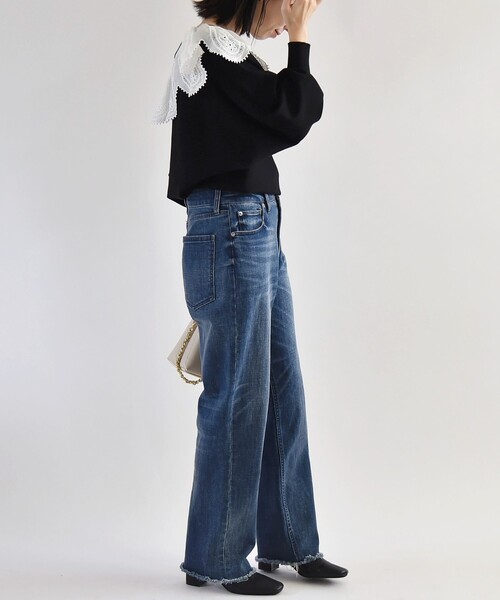 「quaranciel」 長袖ニット ONE SIZE ブラック レディース_画像3