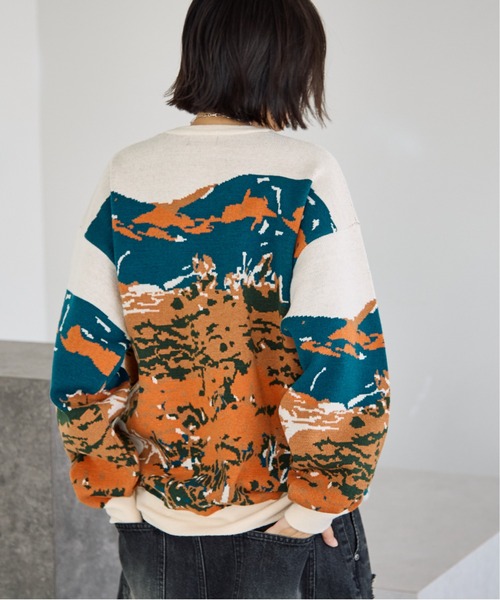 「PBLIM」 長袖ニット FREE ベージュ レディース_画像7