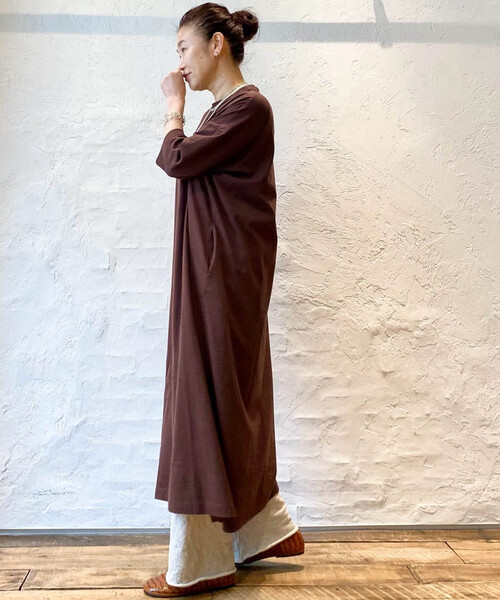 「JOURNAL STANDARD LUXE」 半袖ワンピース SMALL ネイビー レディースの画像