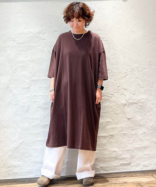「JOURNAL STANDARD LUXE」 半袖ワンピース SMALL ネイビー レディースの画像