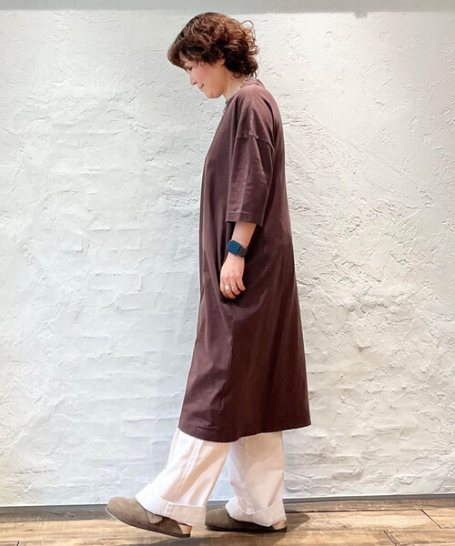 「JOURNAL STANDARD LUXE」 半袖ワンピース SMALL ネイビー レディースの画像
