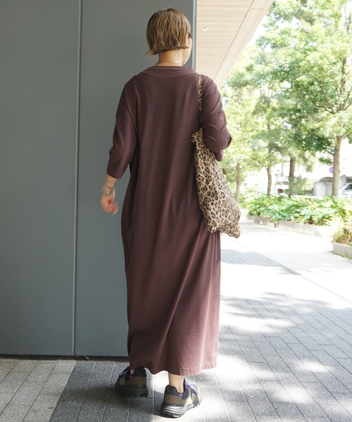 「JOURNAL STANDARD LUXE」 半袖ワンピース SMALL ネイビー レディースの画像