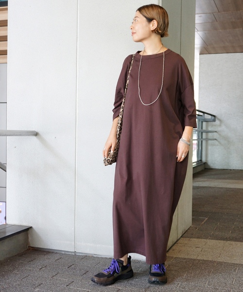 「JOURNAL STANDARD LUXE」 半袖ワンピース SMALL ネイビー レディースの画像
