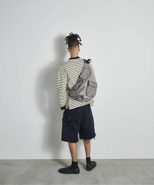 バッグ multi pocket one shoulder boston bag BLANK HOTEL ショルダーバッグ Multi-Pocket Utility One-Shoulder Bag