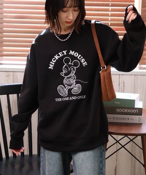  Jeans 90s カプセル フラッグプリントスウェット/トレーナー SEQUENZ トムとジェリー 90sスタイル バックプリント クルーネック
