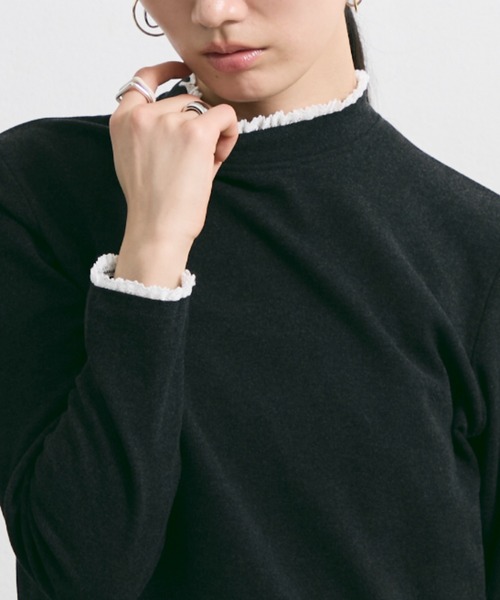 tシャツ レースフリルハイネックトップス レディース : ZOZOTOWN Yahoo