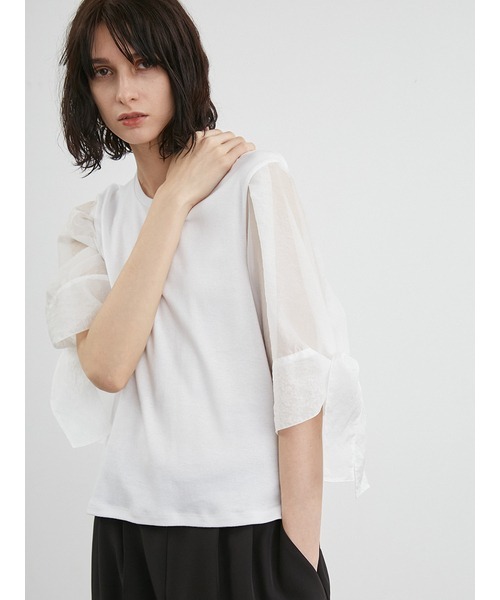 「styling/」 半袖カットソー FREE ブラック レディース_画像5