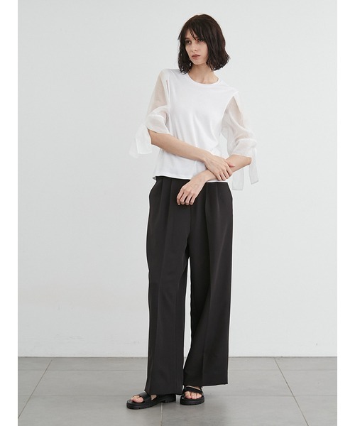 「styling/」 半袖カットソー FREE ブラック レディース_画像6