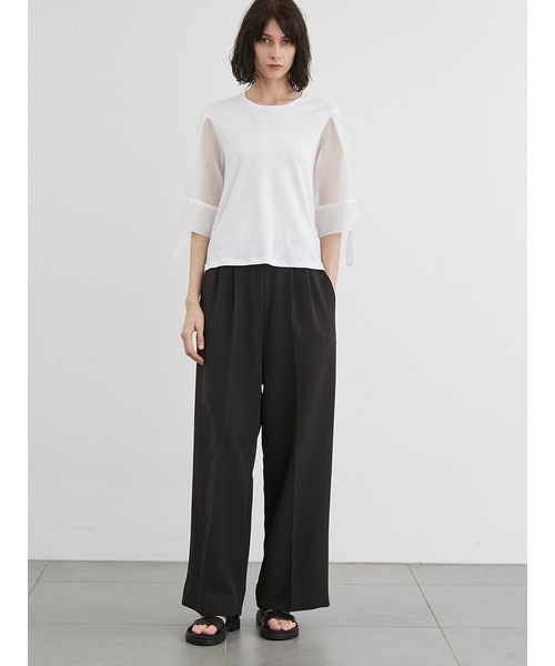 「styling/」 半袖カットソー FREE ブラック レディース_画像7