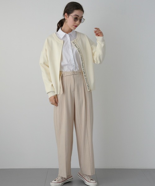 「saloon」 ニットカーディガン FREE ブラック レディース_画像3