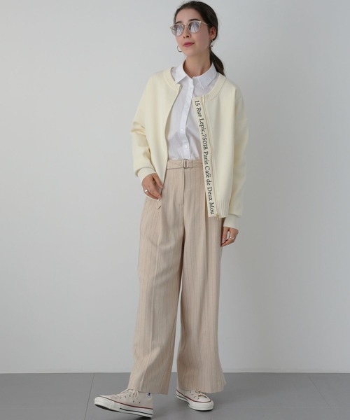 「saloon」 ニットカーディガン FREE ブラック レディース_画像4