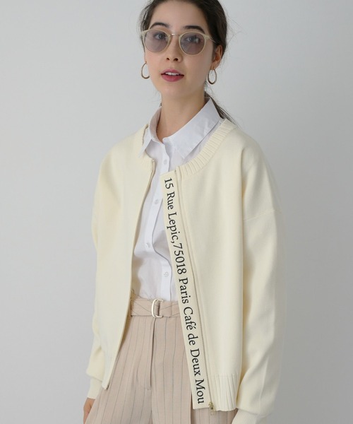 「saloon」 ニットカーディガン FREE ブラック レディース_画像7