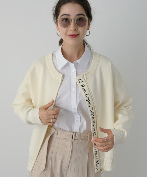 「saloon」 ニットカーディガン FREE ブラック レディース_画像9