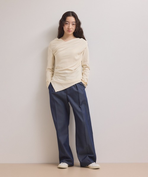 ADAM ET ROPE'（アダムエロペ） tシャツ 「WEB限定」アシンメトリー