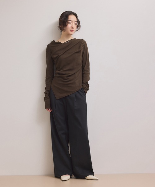 ADAM ET ROPE'（アダムエロペ） tシャツ 「WEB限定」アシンメトリー