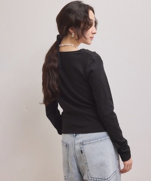 ADAM ET ROPE'（アダムエロペ） tシャツ 「WEB限定」アシンメトリー