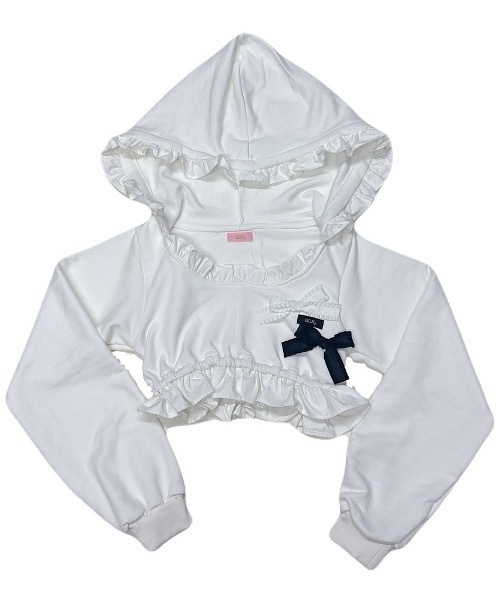 lilLilly（リルリリー） パーカー フリルスウェットパーカー