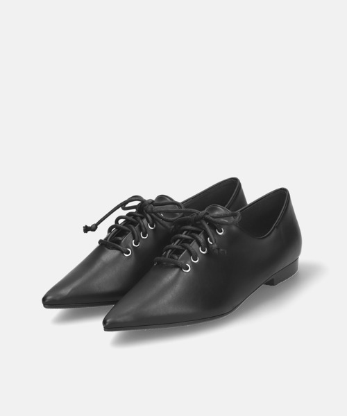 「MAMIAN」 フラットパンプス 23.5cm ダークブラウン レディース_画像3