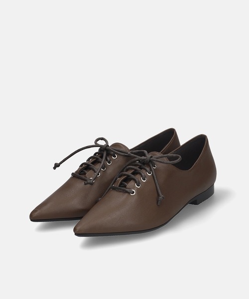 「MAMIAN」 フラットパンプス 23.5cm ダークブラウン レディース_画像8