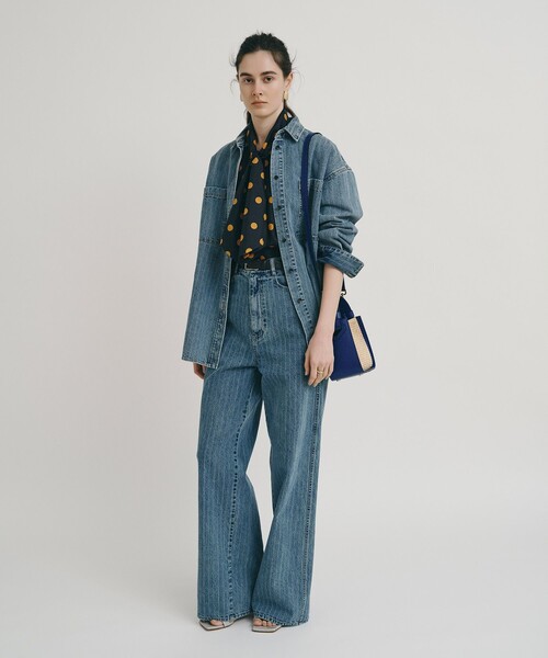 allureville（アルアバイル） ブラウス シャツ デニムビッグポケット